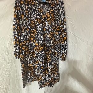 Draper James Floral Long Sleeve Dress